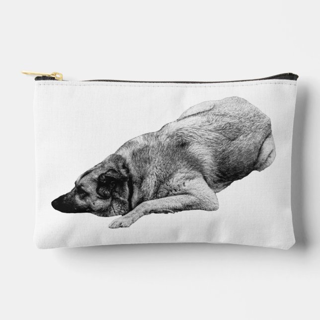 Calm Shaded Pose Elevates Every Beauty Routine Accessory Pouch (Front)