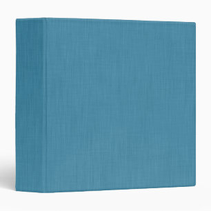 Calm & simple Blue linen textured background  3 Ring Binder