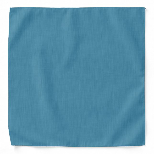Calm & simple Blue linen textured background  Bandana (Front)