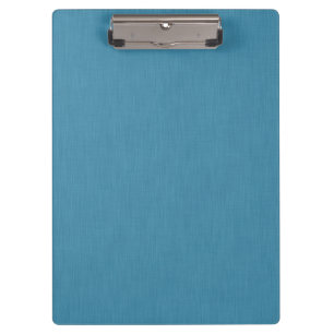 Calm & simple Blue linen textured background Clipboard