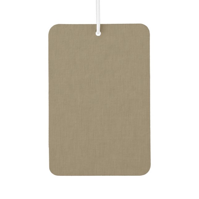 Calm & simple brown textured background  air freshener (Front)