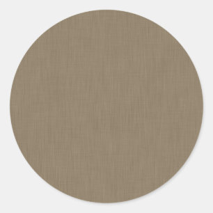 Calm & simple brown textured background  classic round sticker