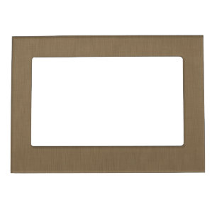 Calm & simple Brown textured background Magnetic Frame