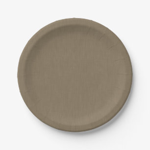 Calm & simple brown textured background paper plates