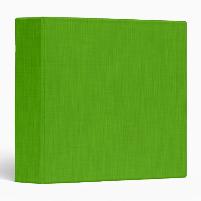 Calm & simple lime green textured background  3 ring binder (Front/Spine)