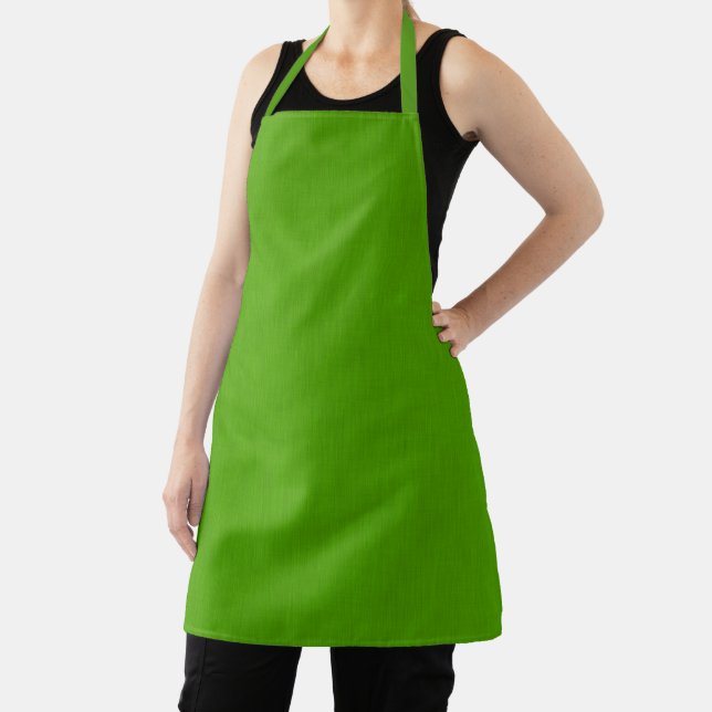Calm & simple lime green textured background  apron (Insitu)