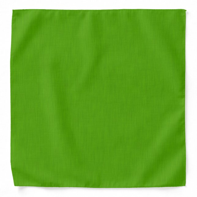 Calm & simple lime green textured background  bandana (Front)