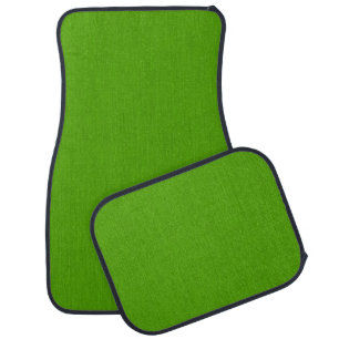 Calm & simple lime green textured background car floor mat
