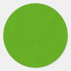 Calm & simple lime green textured background classic round sticker