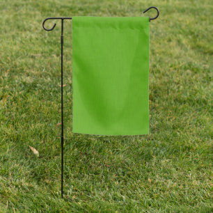 Calm & simple lime green textured background garden flag
