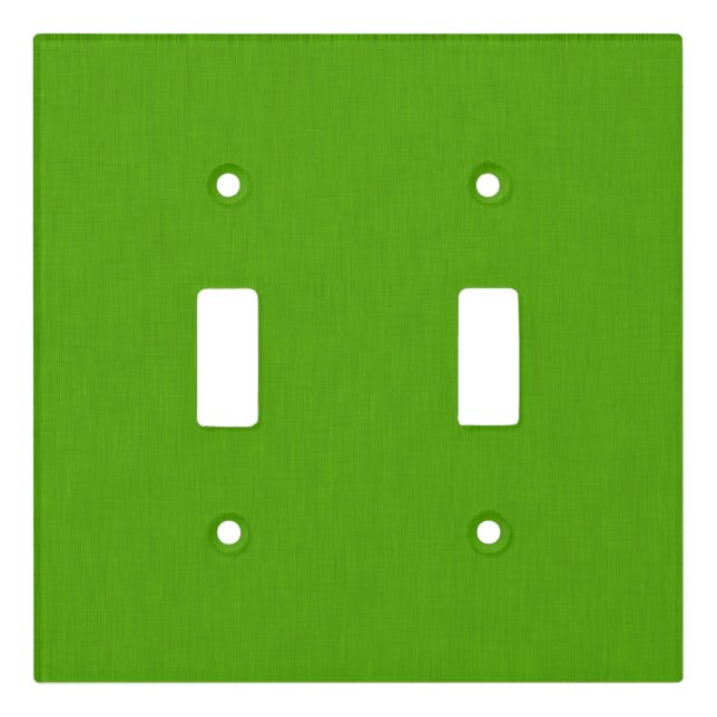Calm & simple lime green textured background  light switch cover (Front)