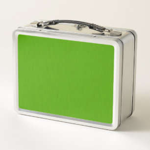 Calm & simple lime green textured background metal lunch box