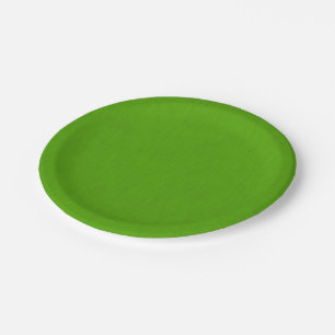 Calm & simple lime green textured background paper plates