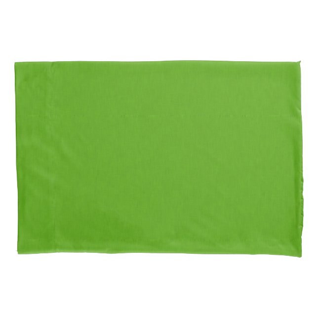 Calm & simple lime green textured background  pillow case (Front-Left)