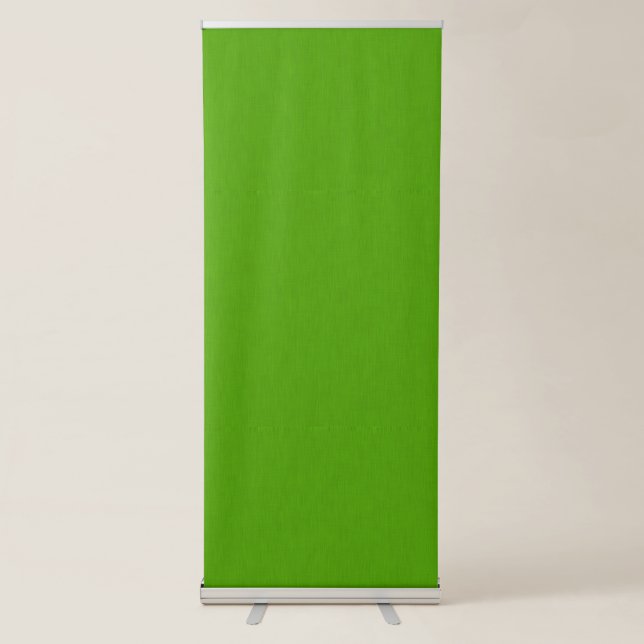 Calm & simple lime green textured background  retractable banner (Front)