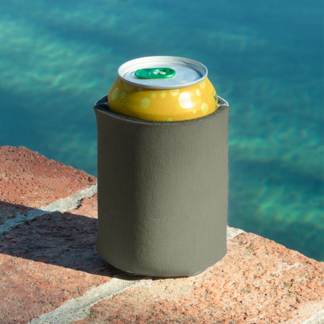 Calm & simple olive green textured background  can cooler (In Situ Pool)