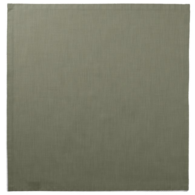 Calm & simple olive green textured background  cloth napkin (Front)