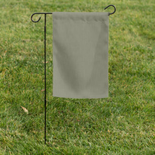 Calm & simple olive green textured background garden flag