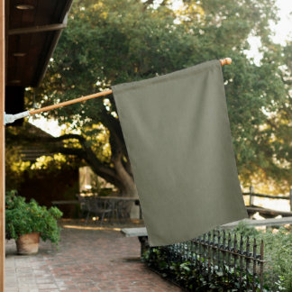 Calm & simple olive green textured background house flag