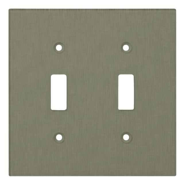 Calm & simple olive green textured background  light switch cover (Front)