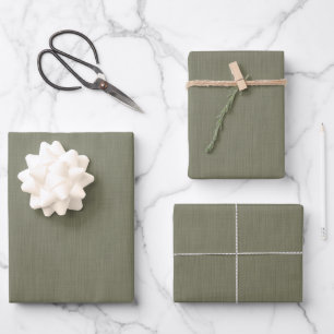 Calm & simple olive green textured background  wrapping paper sheets