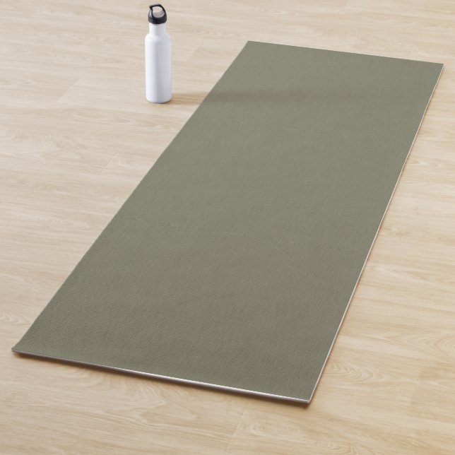 Calm & simple olive green textured background  yoga mat (In Situ)