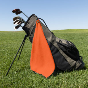 Calm & simple orange textured background golf towel