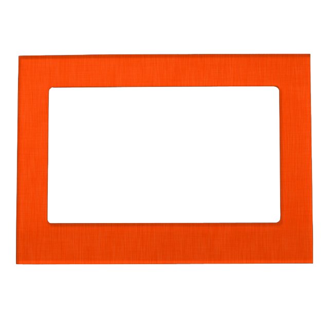 Calm & simple orange textured background  magnetic frame (Front)