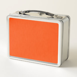 Calm & simple orange textured background metal lunch box