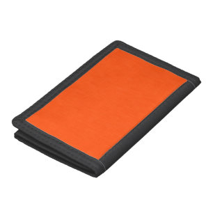 Calm & simple orange textured background tri-fold wallet
