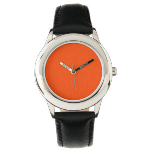 Calm & simple orange textured background watch