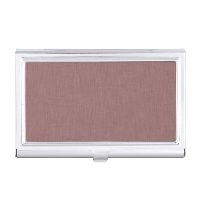 Calm & simple pink  textured background  business card case (Front)