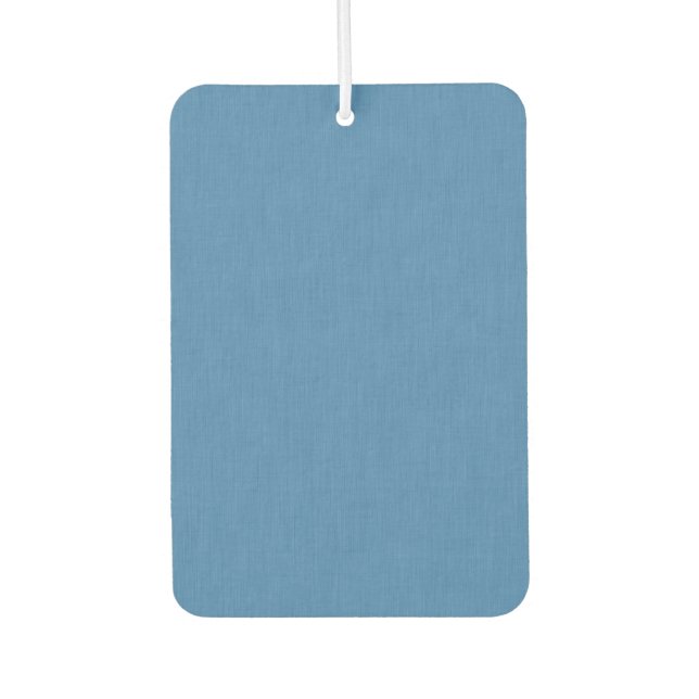 Calm & simple plain blue textured background air freshener (Front)