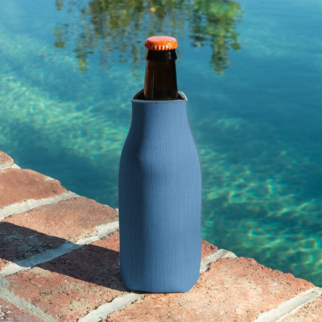 Calm & simple plain blue textured background bottle cooler (In Situ Pool)