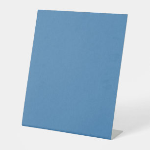 Calm & simple plain blue textured background pedestal sign