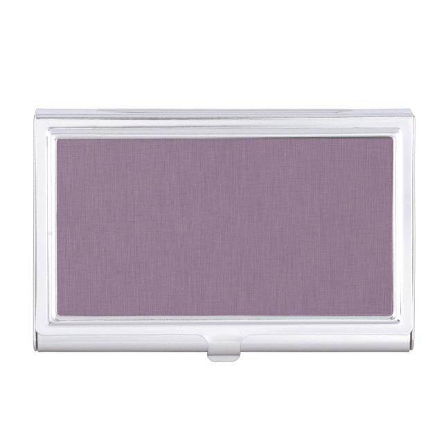 Calm & simple Purple textured background  Business Card Case (Front)
