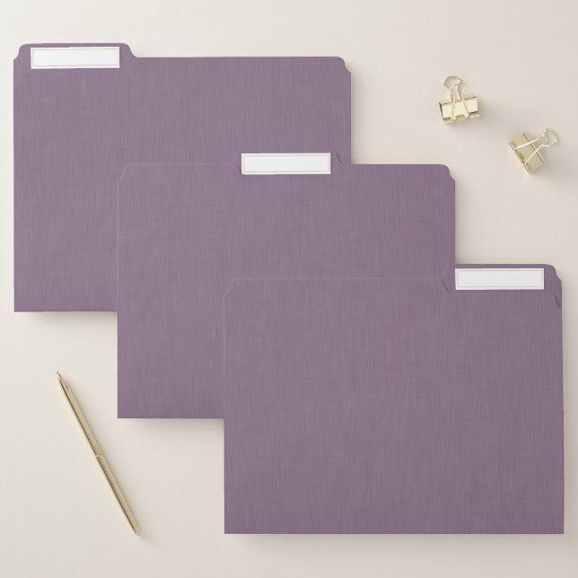 Calm & simple Purple textured background  File Folder (Set)
