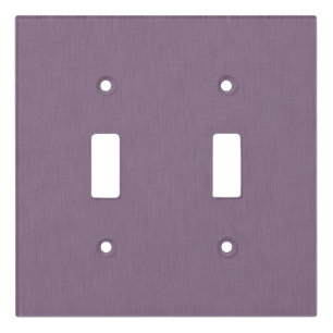 Calm & simple Purple textured background Light Switch Cover