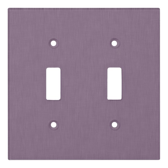 Calm & simple Purple textured background  Light Switch Cover (Front)