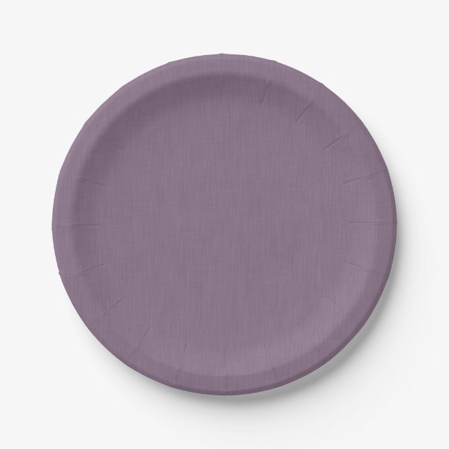 Calm & simple Purple textured background  Paper Plates (Front)