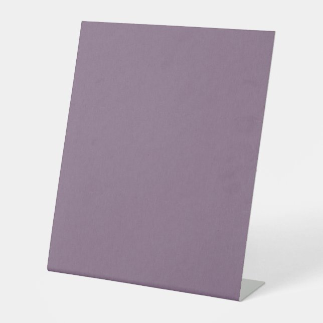 Calm & simple Purple textured background  Pedestal Sign (Front)