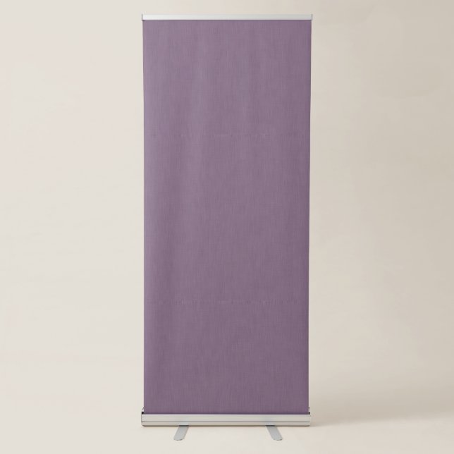Calm & simple Purple textured background  Retractable Banner (Front)