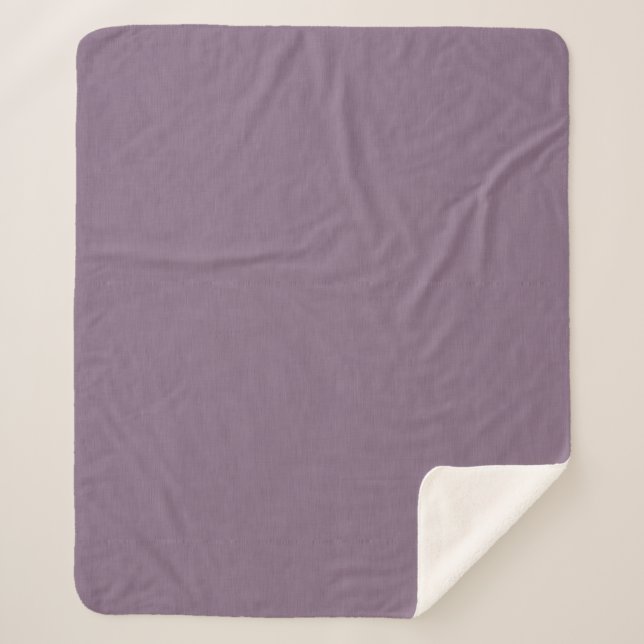 Calm & simple Purple textured background  Sherpa Blanket (Front)