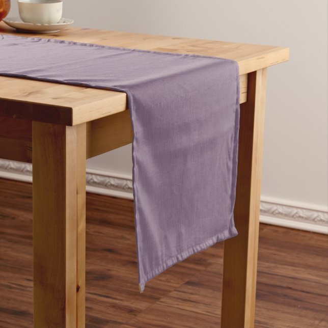 Calm & simple Purple textured background  Short Table Runner (In Situ)