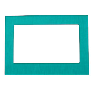 Calm & simple Turquoise textured background Magnetic Frame