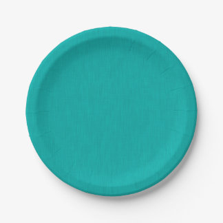 Calm & simple  Turquoise textured background  Paper Plates