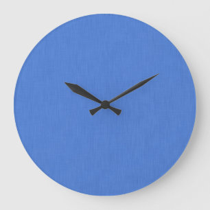 Calm & simple visual blue textured background large clock