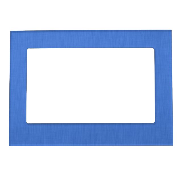 Calm & simple visual blue textured background  magnetic frame (Front)