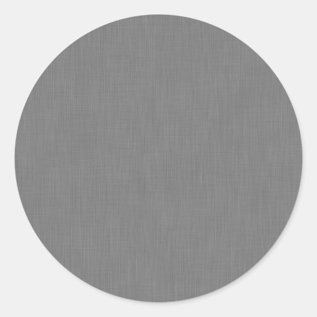 Calm & simple visual gray textured background  classic round sticker (Front)