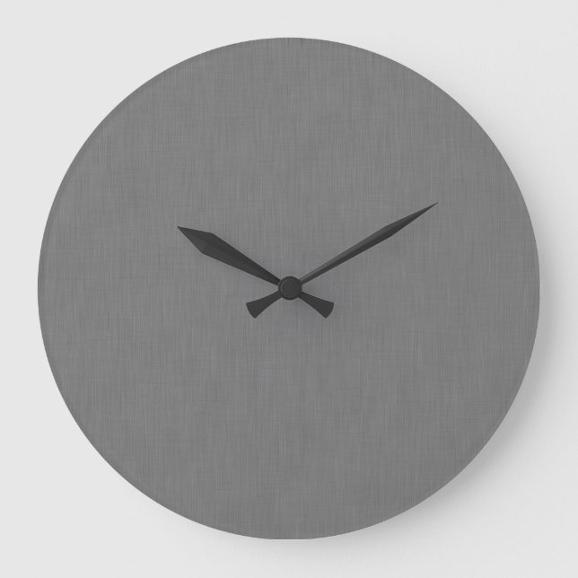 Calm & simple visual gray textured background  large clock (Front)
